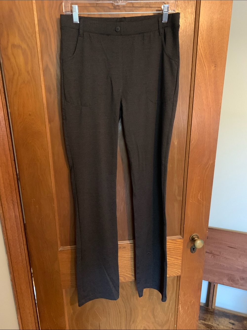 Yogipace Boot-Cut Pants in Dark Gray — Classic Everyday Style